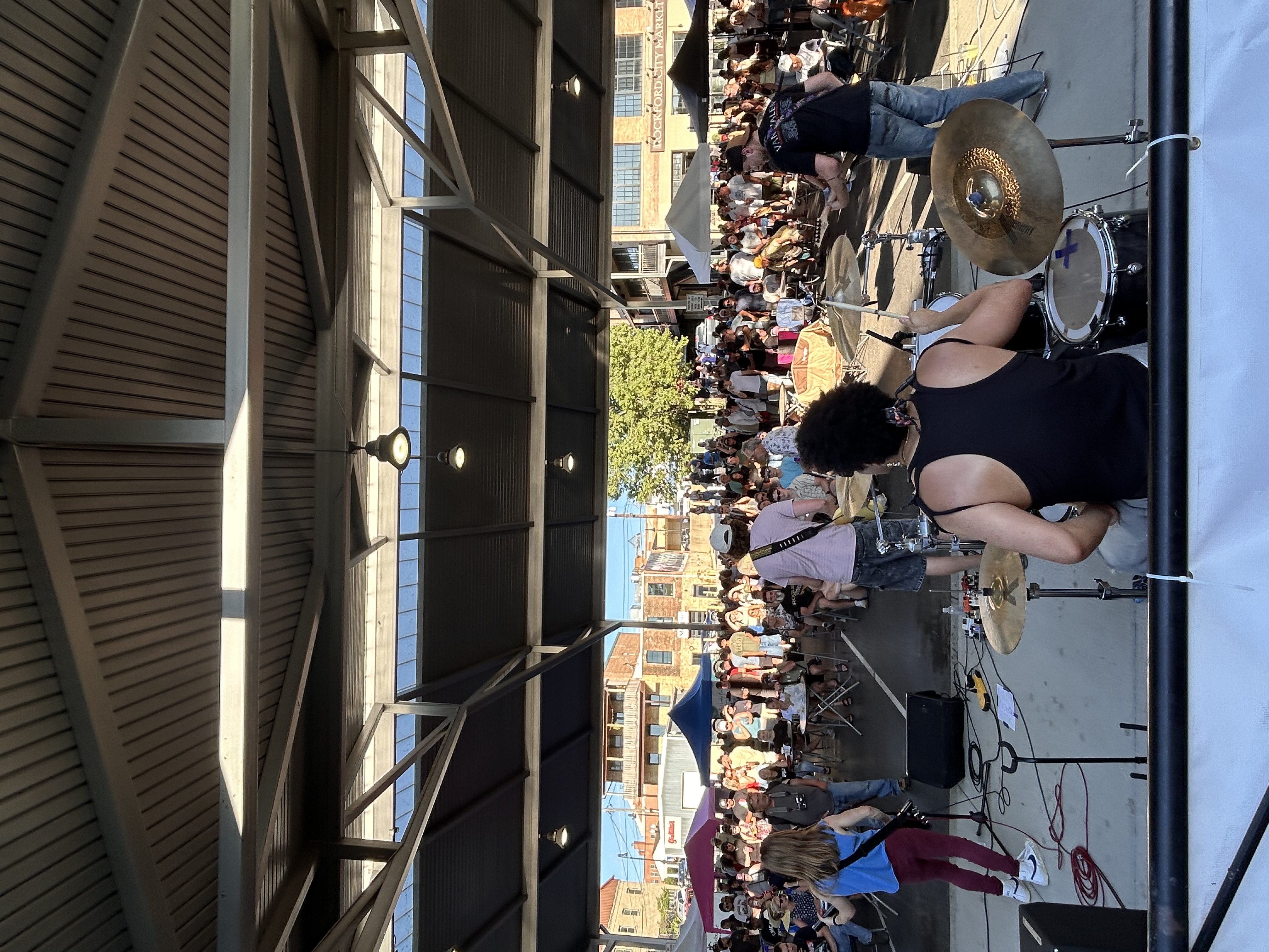 Outdoor show at Rockford City Market