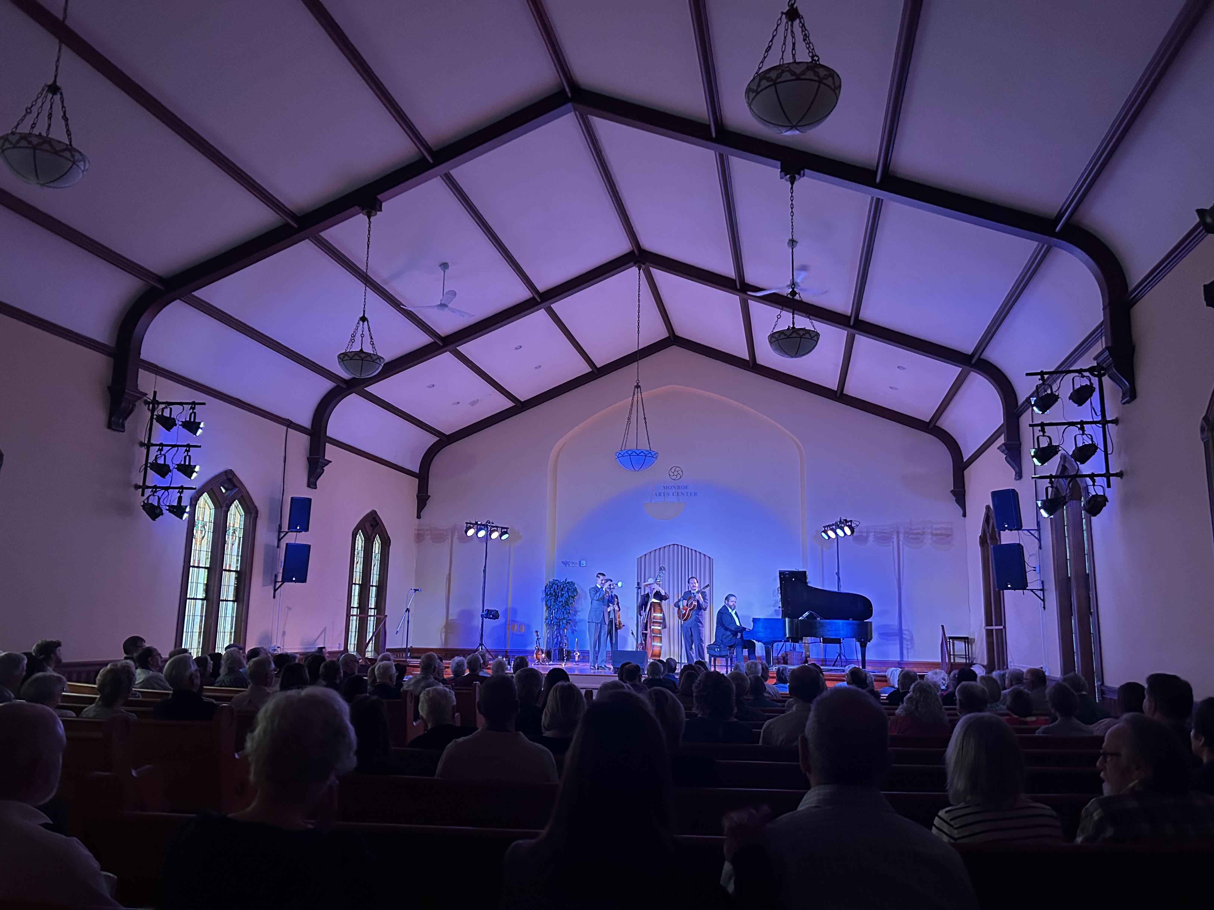 Concert at an intimate arts center venue