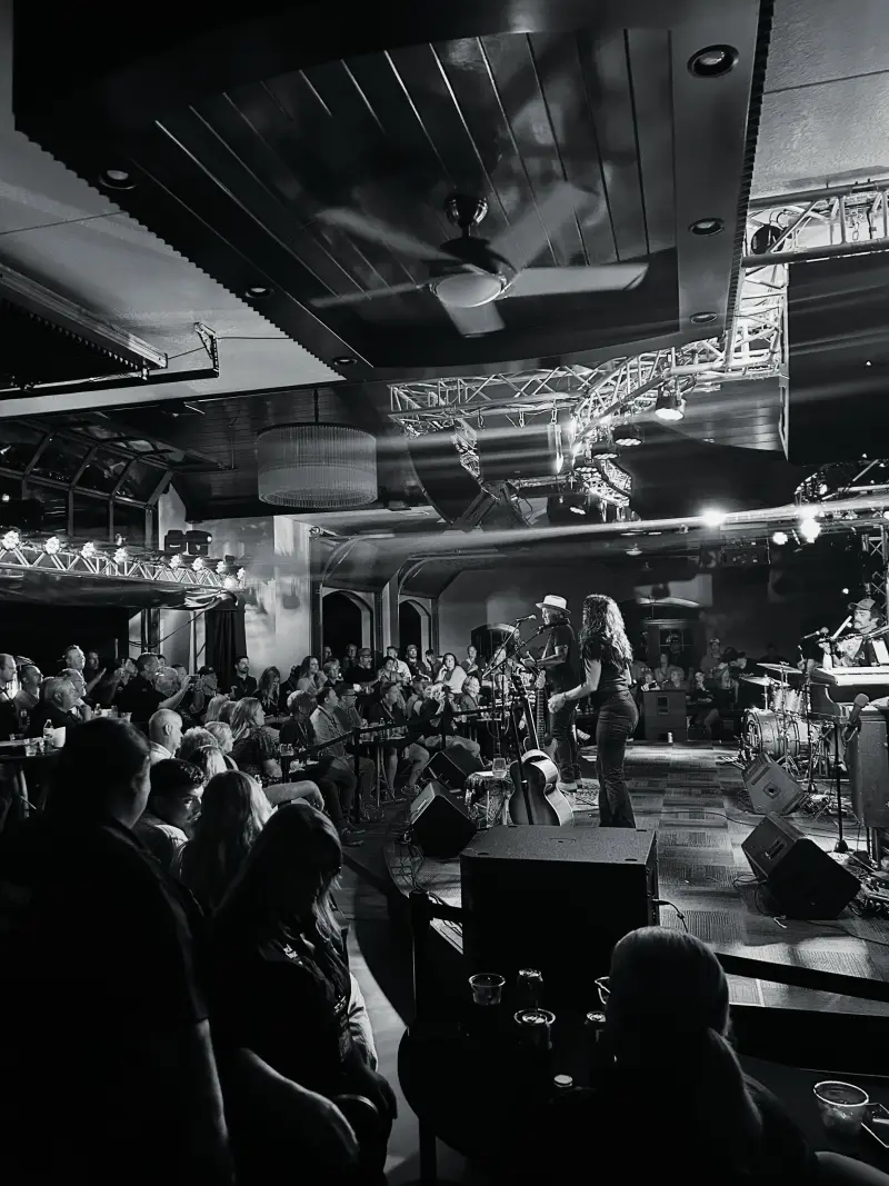 Live show at an indoor venue